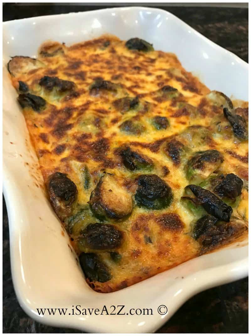 Baked Brussel Sprouts Casserole Keto Friendly Recipe Isavea Z