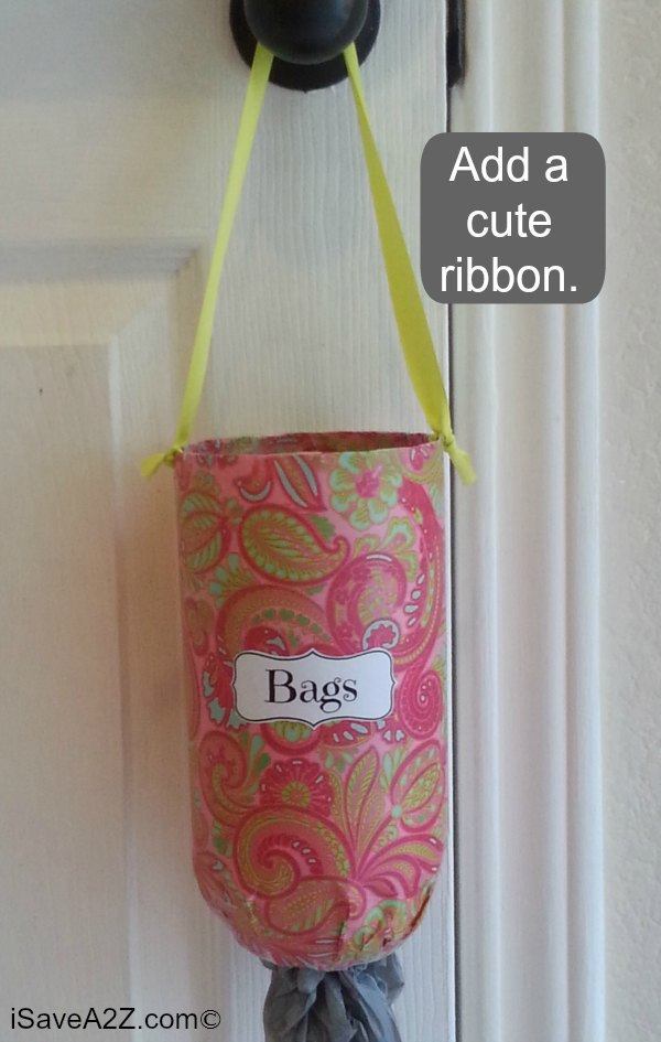 Make plastic bag discount holder