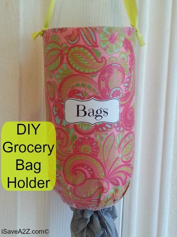 How to Make a Grocery Bag Holder - Easy Sewing For Beginners