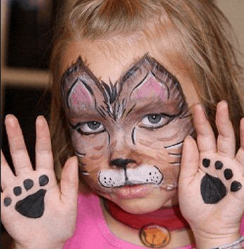real scary face paint designs