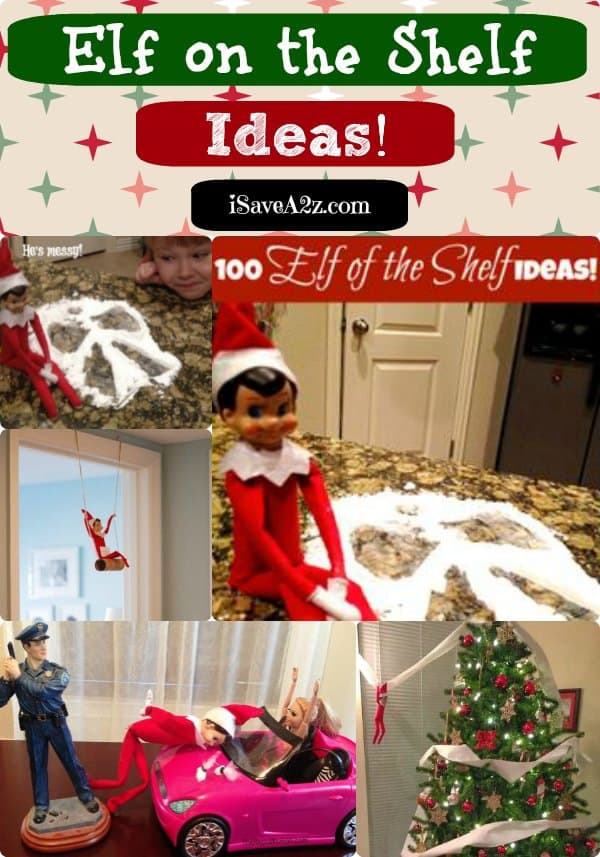 Elf on the Shelf Ideas! Get 100+ printable ideas here!!