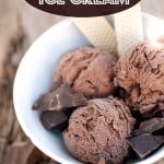 Easy Dark Chocolate Ice Cream