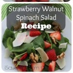 Strawberry Walnut Spinach Salad