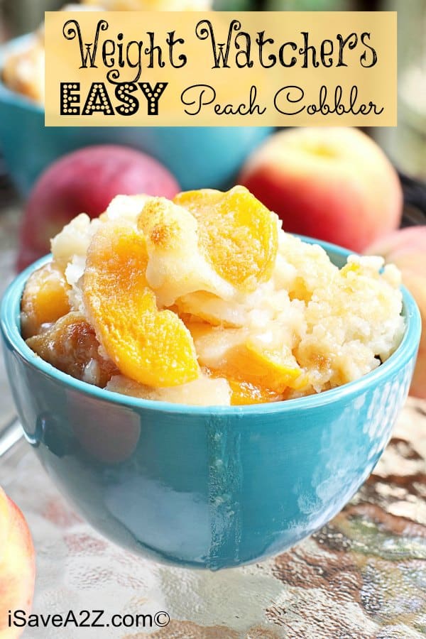 Weight Watchers Easy Peach Cobbler Recipe! Only 3 Ingredients!!