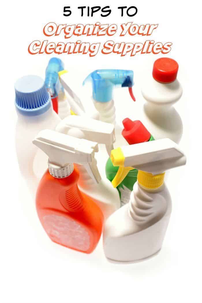 Organization Tips: Cleaning Supplies