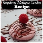 Raspberry Meringue Cookies