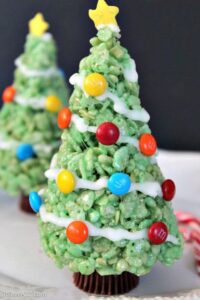 Krispie Treat Christmas Trees - iSaveA2Z.com