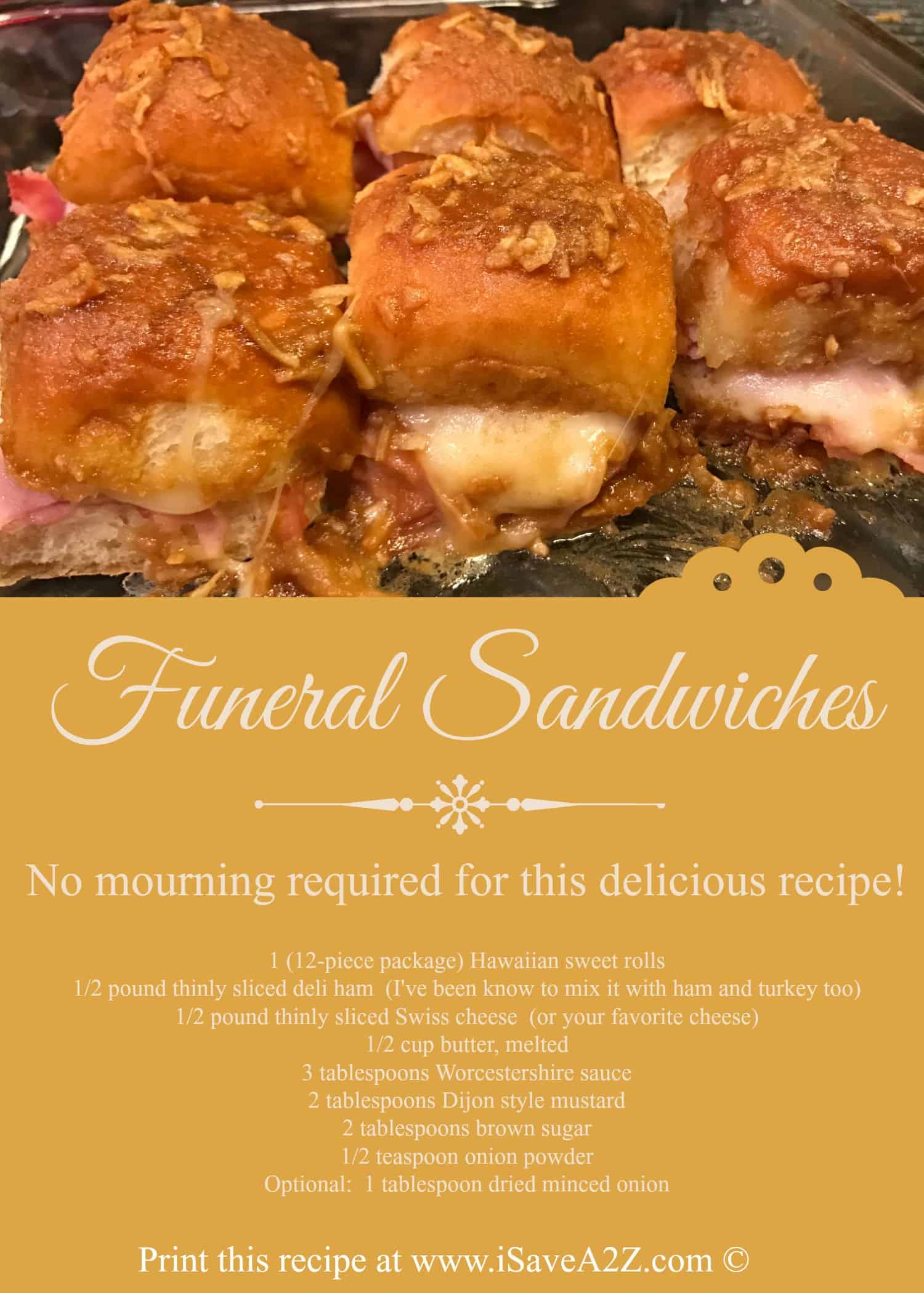 Funeral Sandwiches Recipe Fun Recipe with No Mourning Required