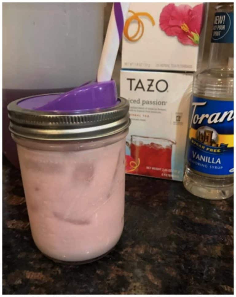 Sugar Free Passion Tea Latte Starbucks Copycat Recipe (Keto Friendly)