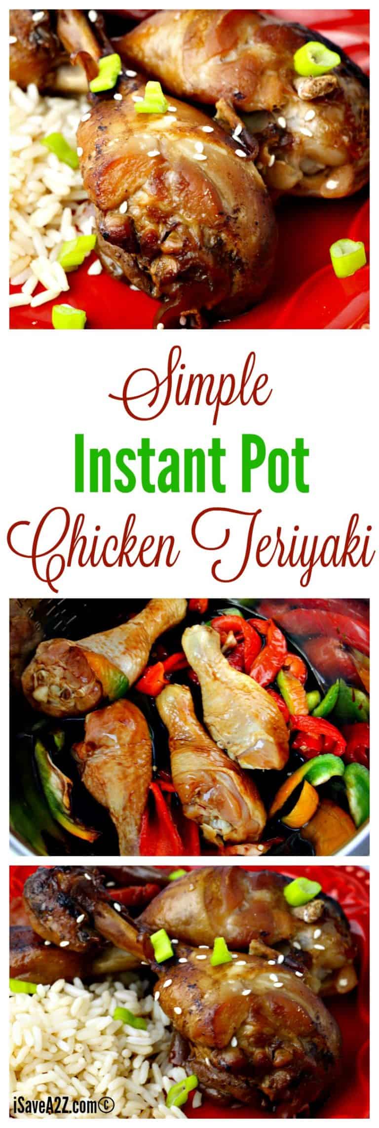 Simple Instant Pot Chicken Teriyaki Recipe - iSaveA2Z.com