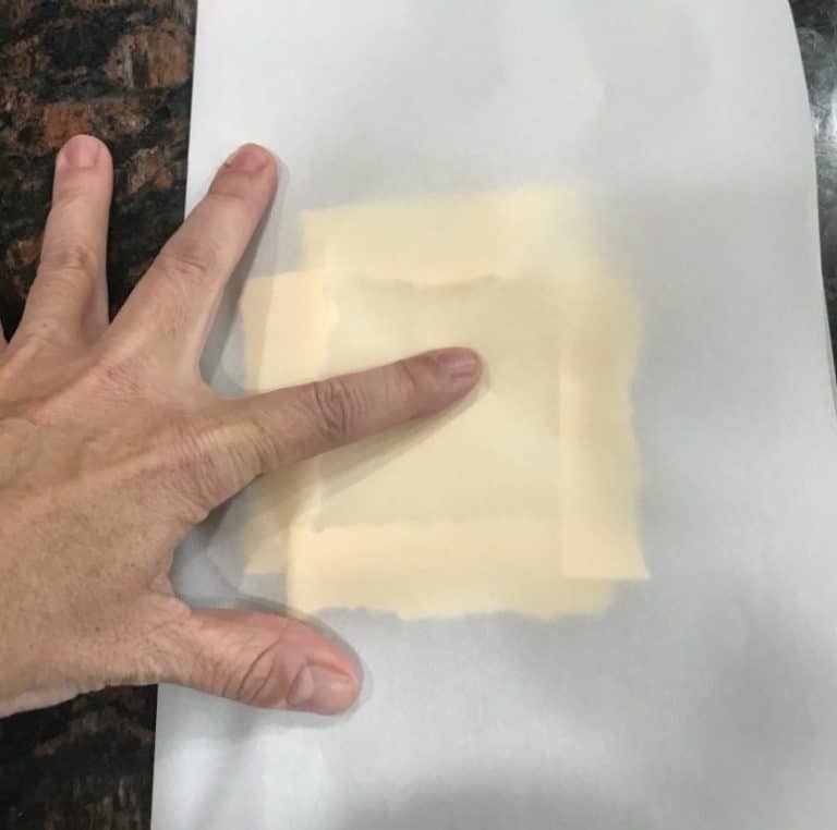 homemade folio cheese wrap