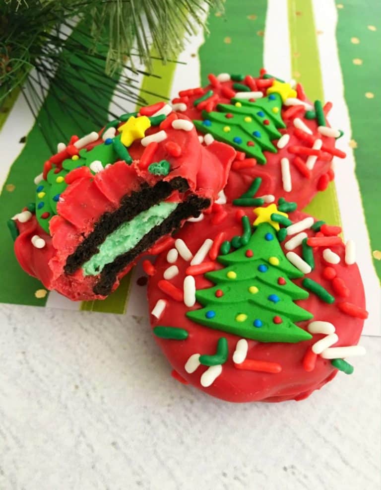 Homemade Oreo Christmas Trees