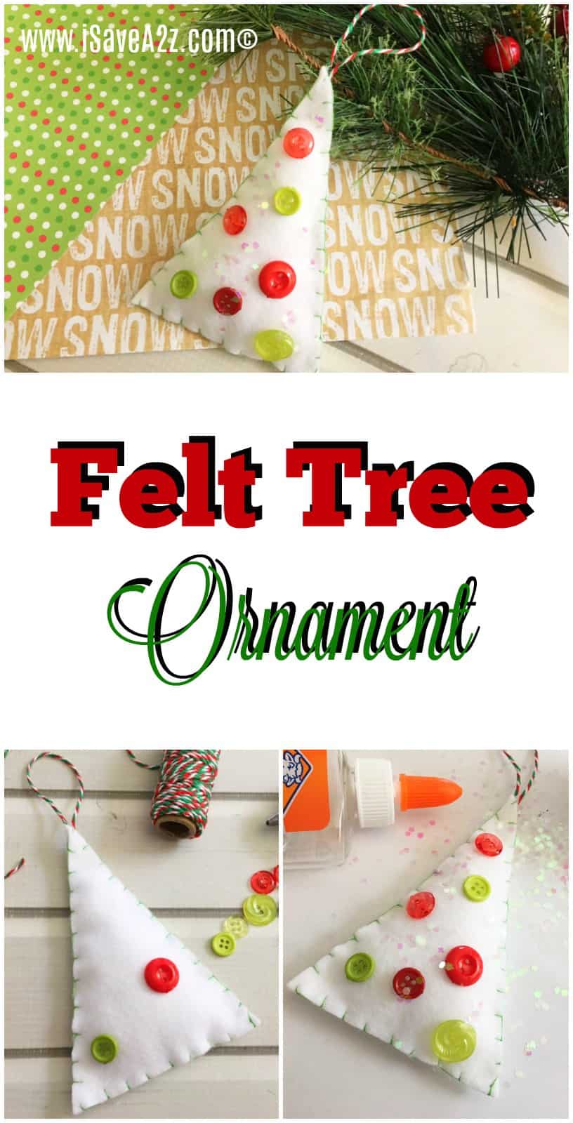 Felt Tree Ornament Craft Idea