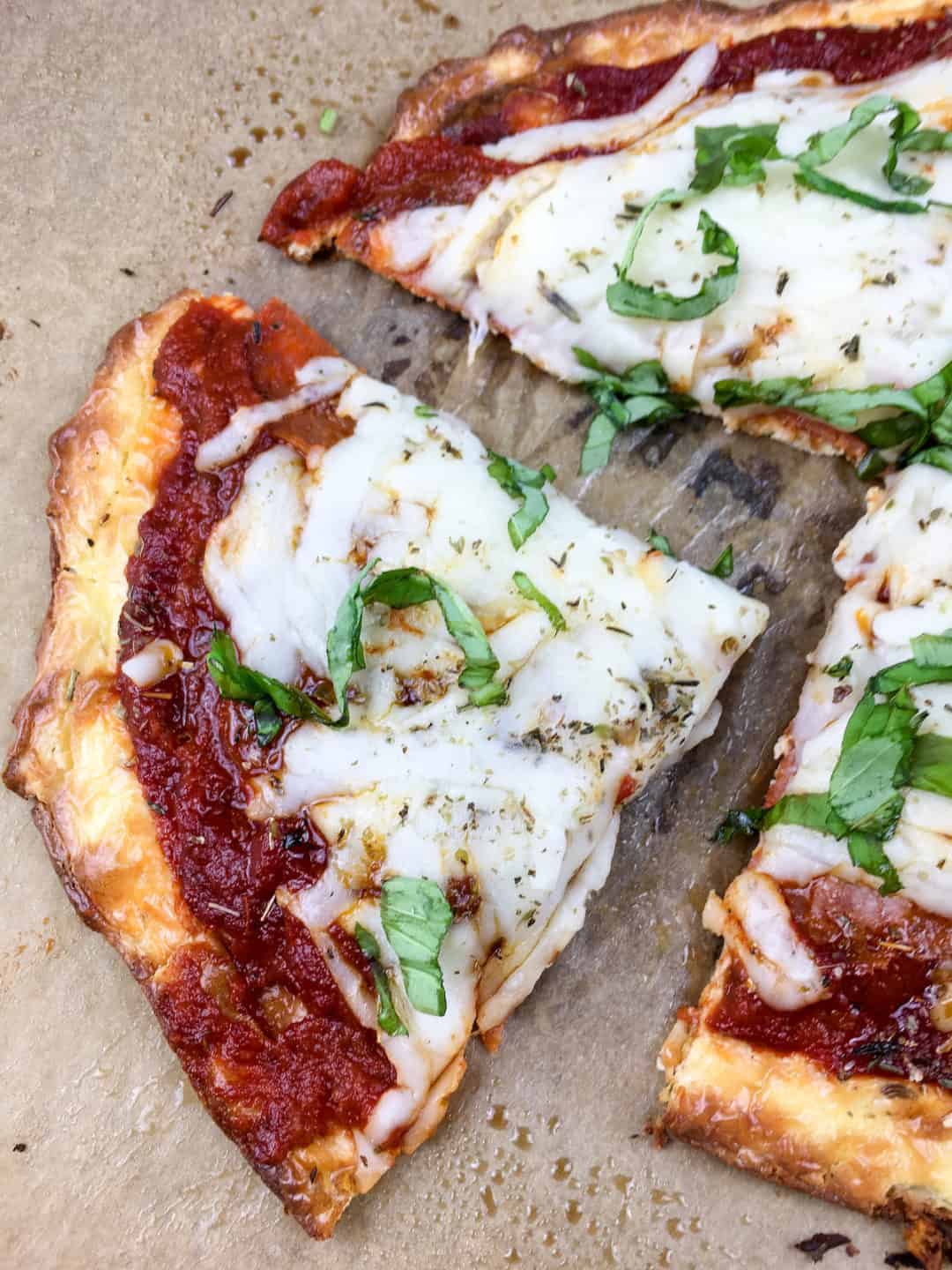 Keto Basil Pizza Recipe - iSaveA2Z.com