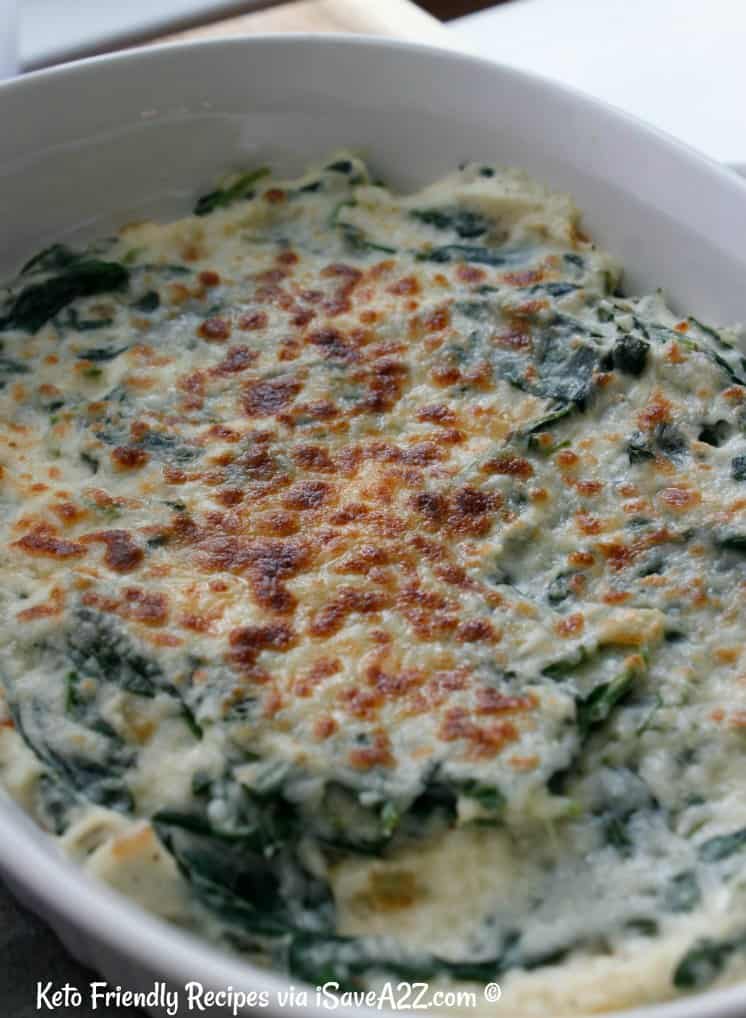 Low Carb Cauliflower Creamed Spinach Recipe