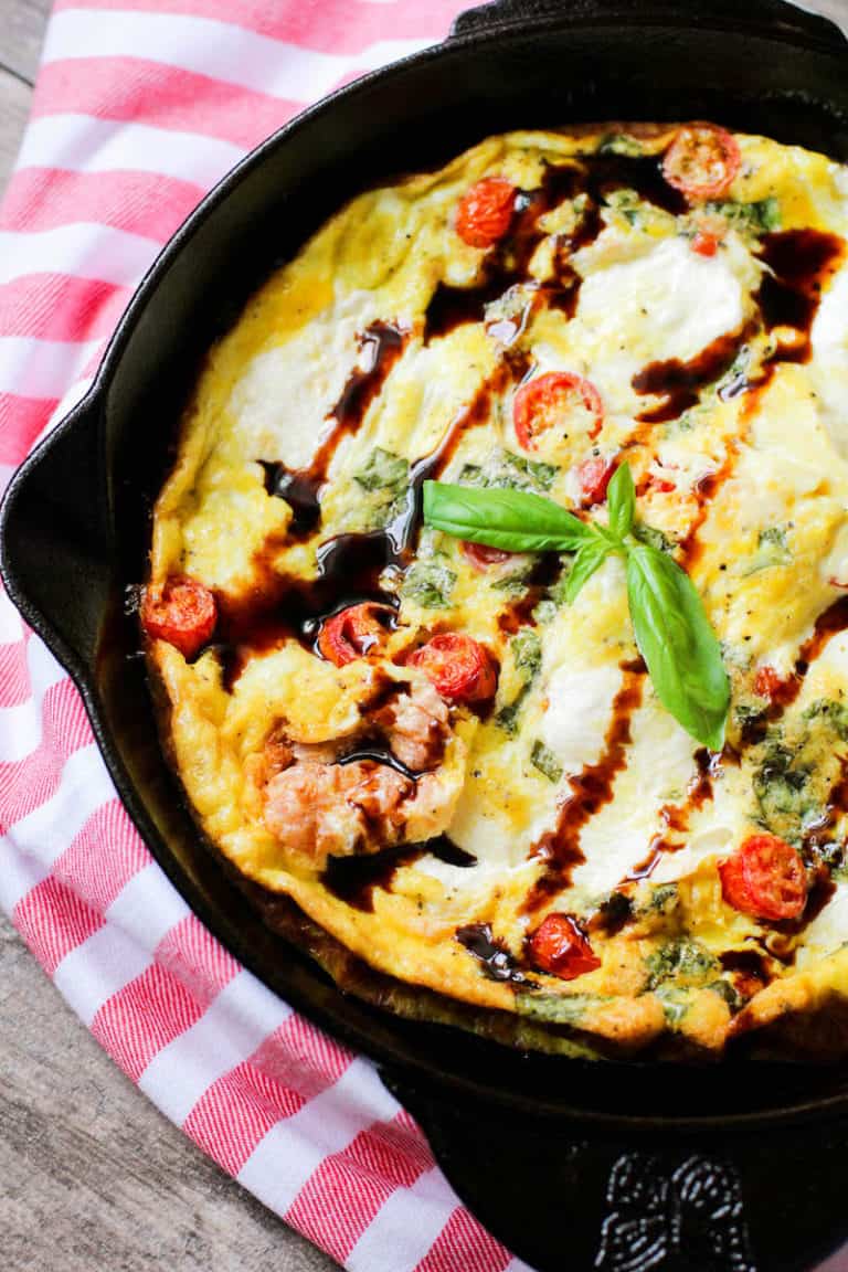 Easy Low Carb Bruschetta Frittata Recipe