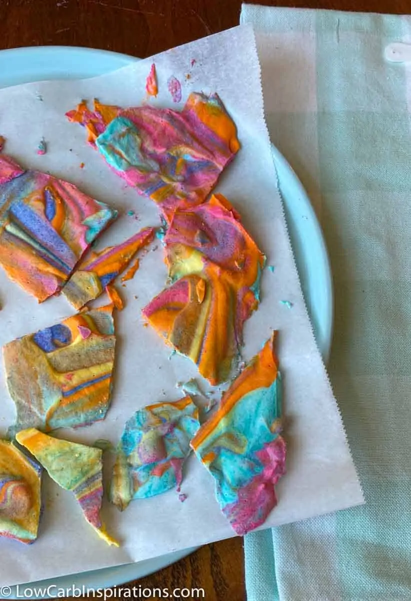 Low Carb Unicorn Yogurt Bark Recipe