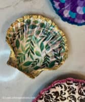 How to Decoupage on Seashells Using Mod Podge and Tissue Paper ...