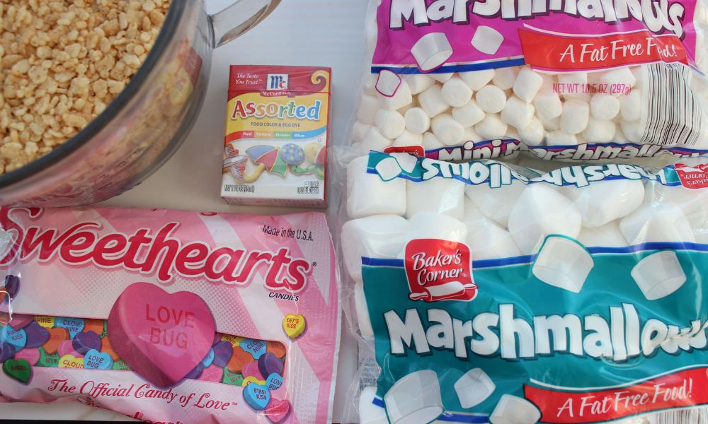 Easy Rice Krispie Hearts Ingredients