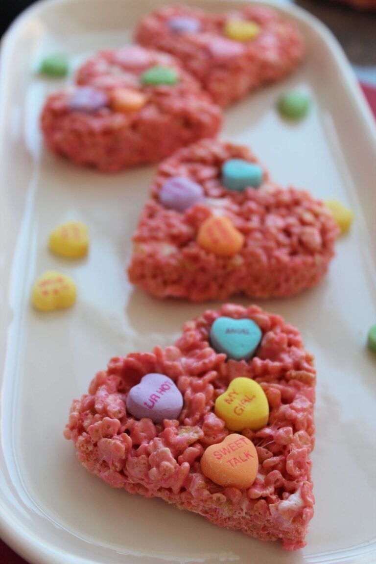 Easy Rice Krispie Hearts Recipe