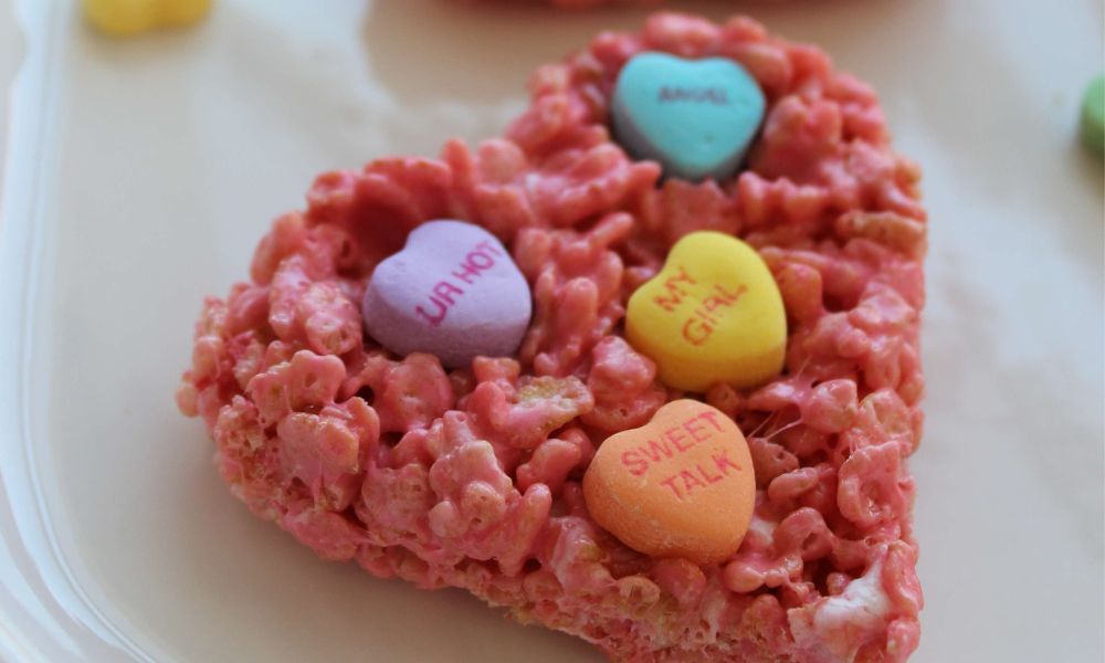 Easy Rice Krispie Hearts